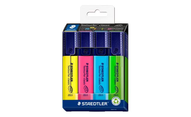 Staedtler Textsurfer Classic 364 Highlighter, Set of 4